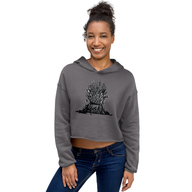 Nait Risk uneasy lies the head Crop Hoodie