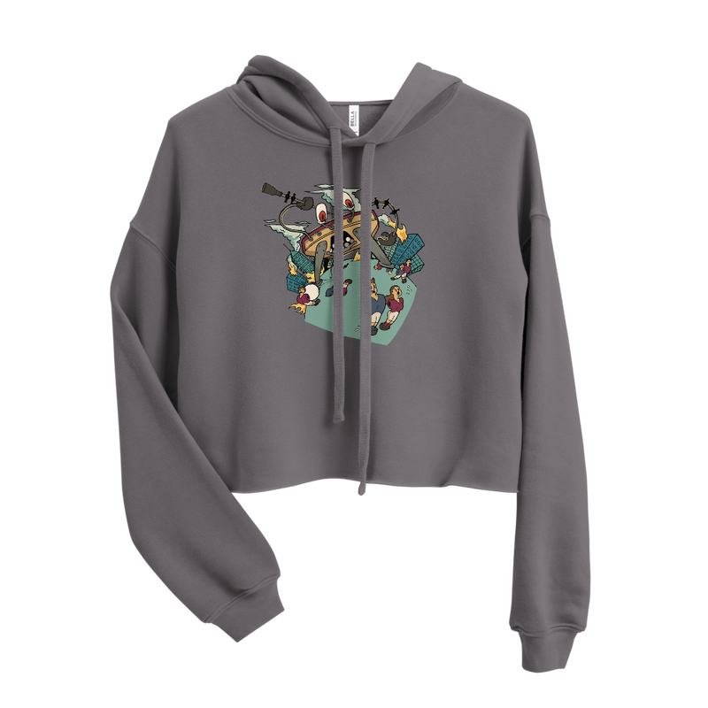 Nait Risk Crabby Attitude Crop Hoodie
