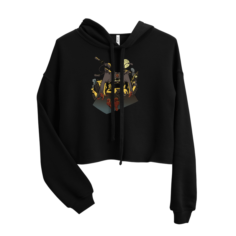 Nait Risk Full Moon Crop Hoodie