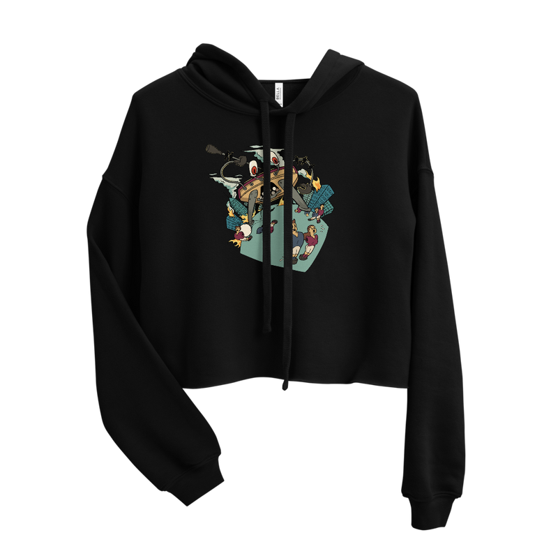 Nait Risk Crabby Attitude Crop Hoodie