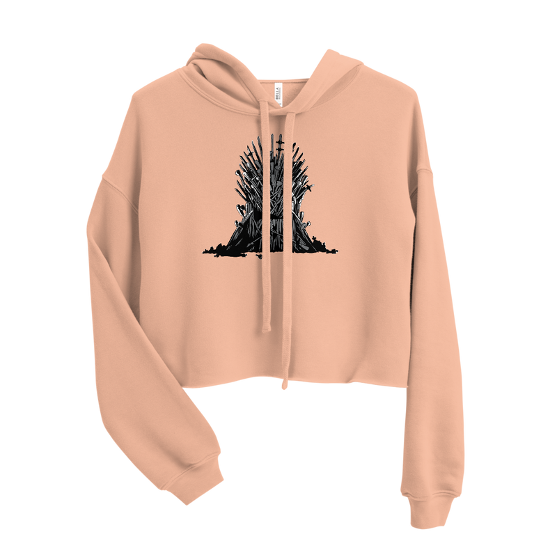Nait Risk uneasy lies the head Crop Hoodie