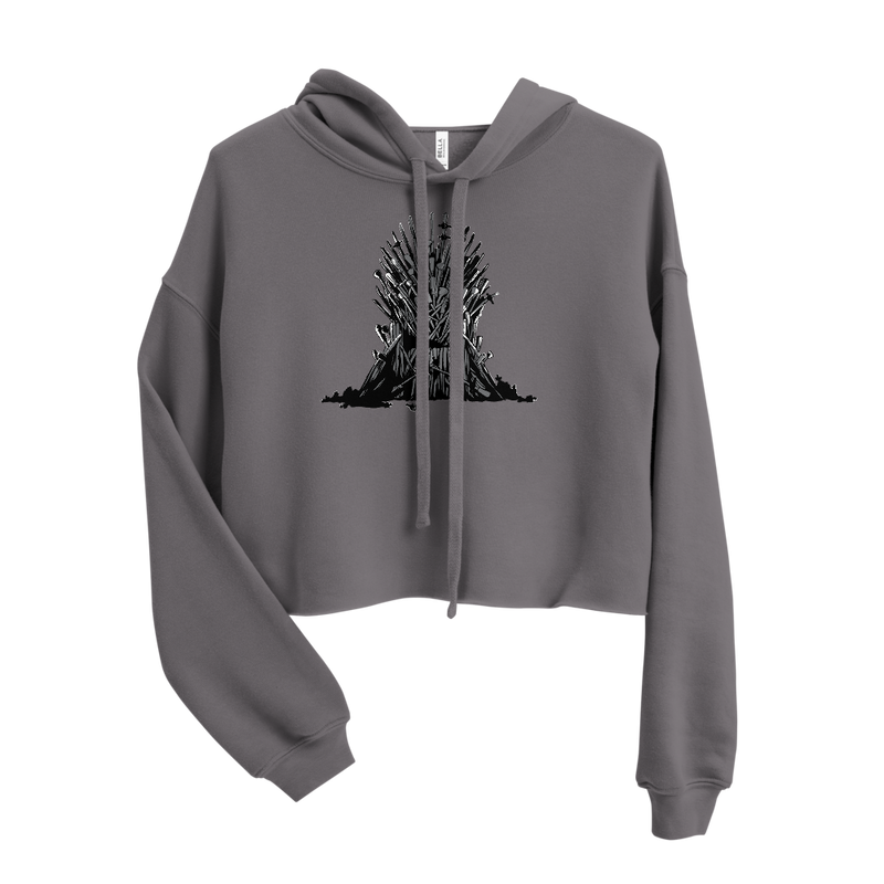 Nait Risk uneasy lies the head Crop Hoodie