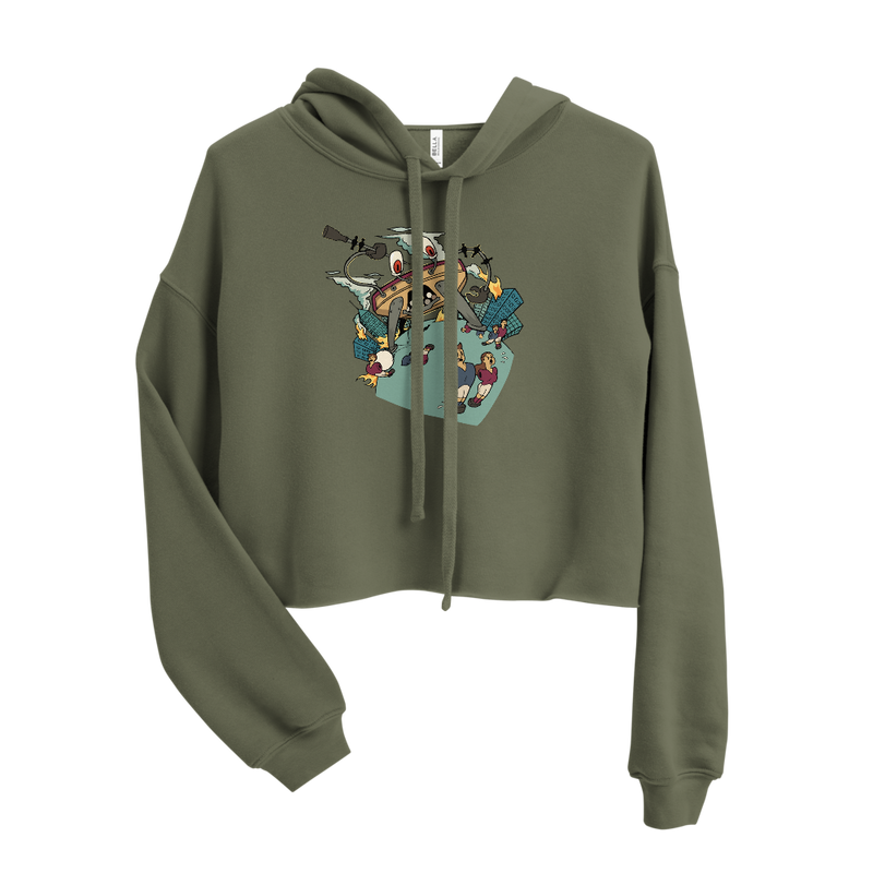 Nait Risk Crabby Attitude Crop Hoodie
