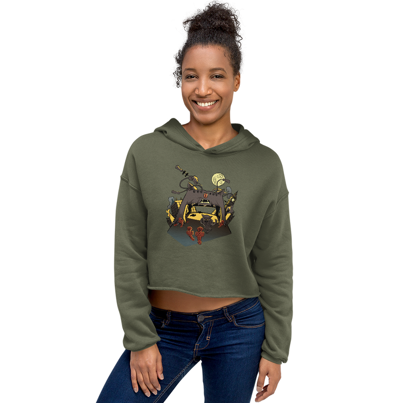 Nait Risk Full Moon Crop Hoodie