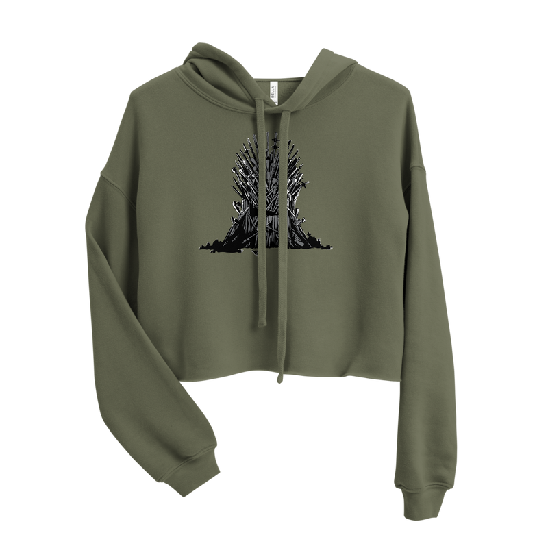 Nait Risk uneasy lies the head Crop Hoodie