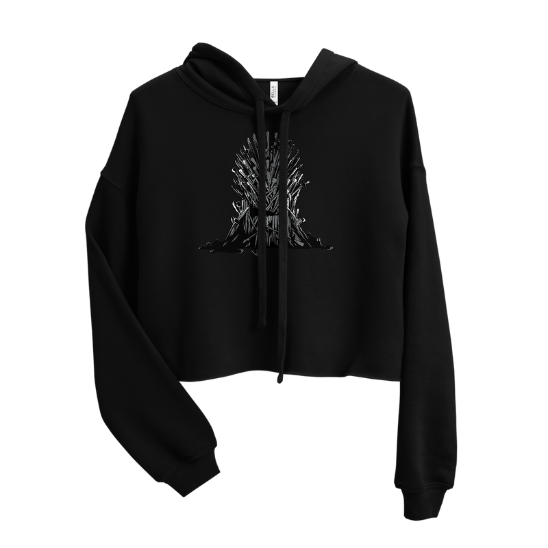 Nait Risk uneasy lies the head Crop Hoodie
